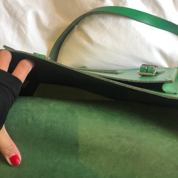 Green Cambridge satchel - Picture 2 of 4